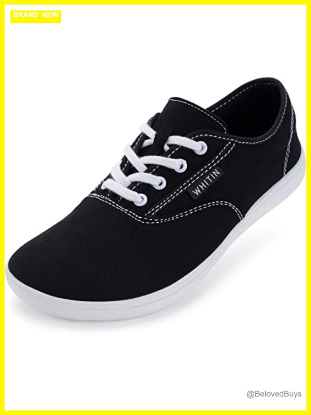 Wide Toe Box Canvas Barefoot Shoes Zero Drop Minimalist Walking